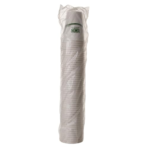 image for ECO PRODUCTS Compostable Disposable GreenStripe 16oz Coffee Cups, Case