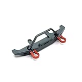 HLSONHENGM Upgrade Metal Front Bumper for WPL C14 C24 C34 C44 B14 B16 B24 B36 for He-ngLong for JJRC for FeiYu RC Car Parts(Dark Grey)