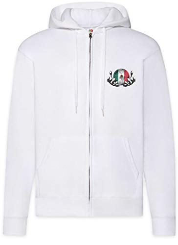 Mexico Football Magic Ball Zip Hoodie pour Vos Soirées Match et Sorties