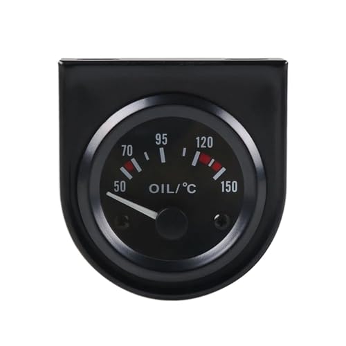 Jauge de température d'huile universelle 50-150 °C manomètre voiture 52mm LED