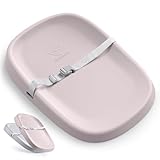 Bellababy Baby Changing Pad, Waterproof & Non-Slip, Soft, Easy to Clean, Lightweight, Portable, Polyurethane (PU), 27.6 * 19.2 * 2.9 inches, Pink