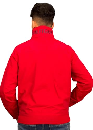Tommy Hilfiger Water Resistant Regatta Full Zip Men's Jacket (US, Alpha, Medium, Regular, Regular, Primary Red)3
