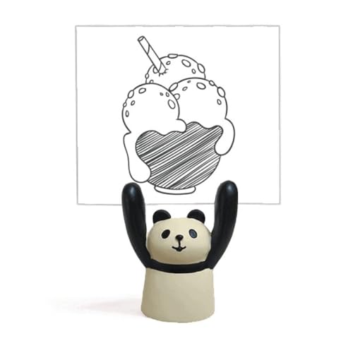 Bol noir pour biscuits boule de glace support mémo panda