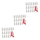 Pointes de saut - matériau en acier, poids léger, bonne élasticité, empêchent le dérapage sur le de jeu, vous pouvez utiliser ces clous pour remplacer ceux cassés, chaussures javelots