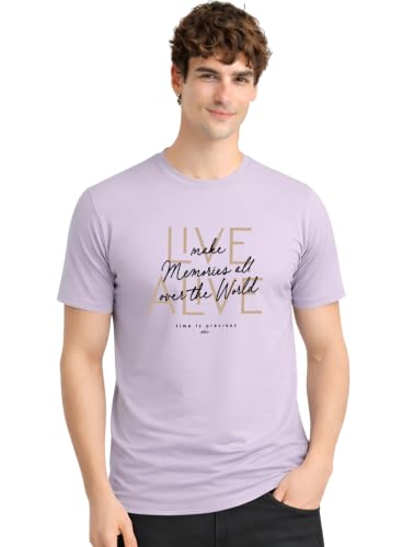 Image of ADRO Printed Tshirt for Men | Cotton Printed T-Shirt | Regular Fit Casual Mens T-Shirts | Premium Summer Tshirts