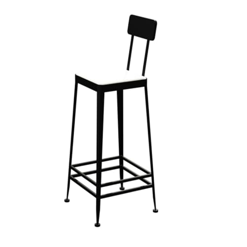 CHUNXVLI Taburete De Barra Comedor Taburetes De Bar Industriales con Reposapiés, Taburete para El Hogar, Altura Mostrador, Silla Barra Metal Respaldo Muebles Y Decoración(C)