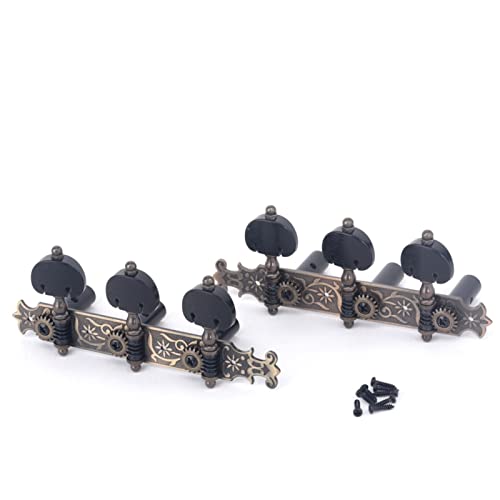 WNWN Tuners De Guitare Classique 3×3 Touches De Syntonisation Têtes De Machine Set, Laiton Antique Mécaniques Guitare… - Les Beatles, Paul McCartney, John Lennon, RIngo Starr, George Harrison WNWN Tuners De Guitare Classique 3x3 Touches De Syntonisation Têtes De Machine Set, Laiton Antique Mécaniques Guitare…
