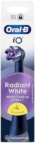 Oral-B iO Series Radiant White Black Original Replacement Round B...