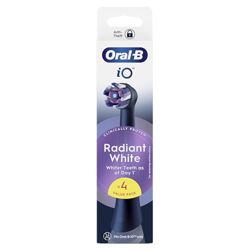 Oral-B iO Series Radiant White Black Original Replacement Round B...