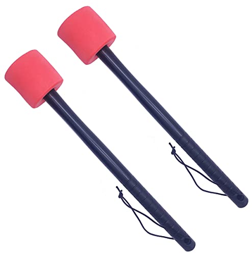 Tuoren 2 Pack Bass Drum Mallets Soft Eva Foam Drum Stick With Black Anti-Slip Handle For Marching Band #TOP17