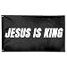 ITPHOYS Jesus Is King Christian Flag - Hope Faith Over Fear - Easter Decoration Gift - Indoor/Outdoor 4x6FT