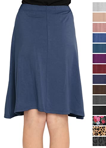 Image of STRETCH IS COMFORT Girls Skirts Flowy A Line Knee Length and Ankle Length | Elastic Waist, Kids School Skirt, Girls Maxi Skirt, Black Skirt For Girls, Faldas Para Ninas, Girls Long Skirt, Long skirts