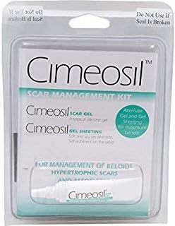 Cimeosil Scar Management Kit - Cimeosil Gel Sheeting (3.75 x 3.75-inch) and Cimeosil Scar Gel, 5 gram tube - Scar Treatment For Keloid and Hypertrophic Scars