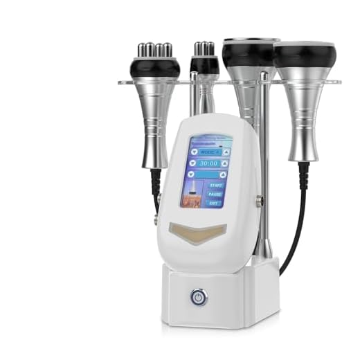 Qewher 40K Cavitacion y Radiofrecuencia Corporal, 4 EN 1 Radiofrecuencia Facial y Corporal Masajeador Anticelulítico Maquina Anticelulitis Masajeador Celulitis Piel (blanco)