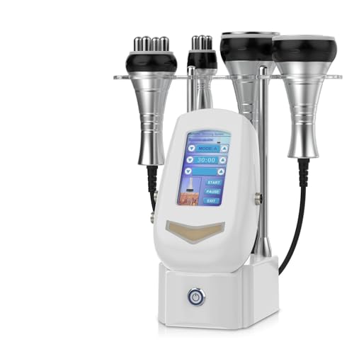 Qewher 40K Cavitacion y Radiofrecuencia Corporal, 4 EN 1 Radiofrecuencia Facial y Corporal Masajeador Anticelulítico Maquina Anticelulitis Masajeador Celulitis Piel (blanco)