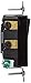Leviton 15 Amp, 120/277 Volt, Decora Rocker 4-Way AC Quiet Switch, Residential Grade, Grounding, 5604-2E, Black