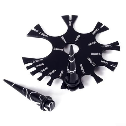 Calibrador portatil de acrílico para espesores 1mm-25mm miniatura 5