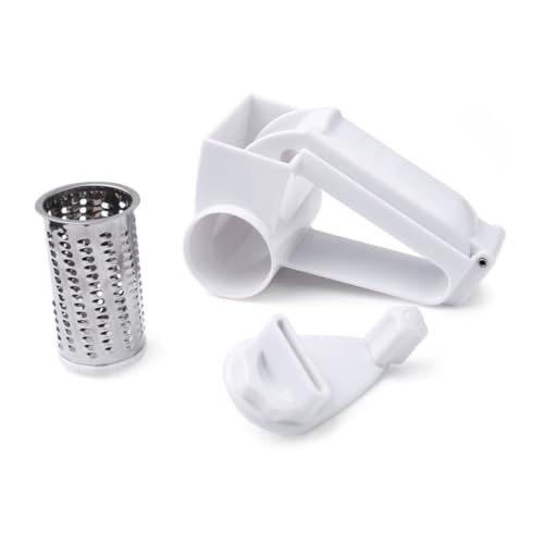 Rallador de queso giratorio plástico Ciieeo blanco miniatura 1
