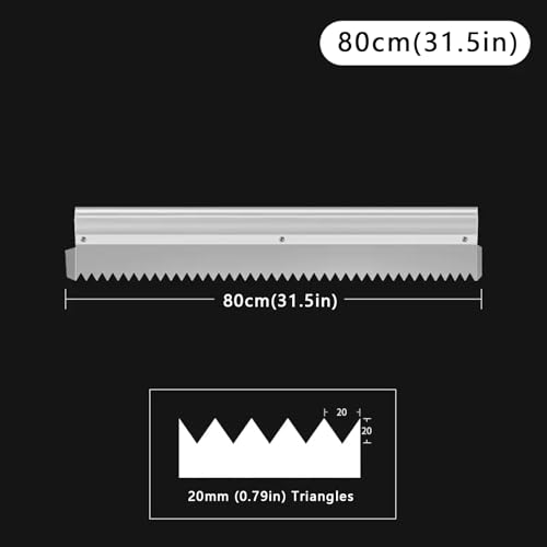 Truelle crantée en acier inoxydable de qualité supérieure B-80 cm - 2