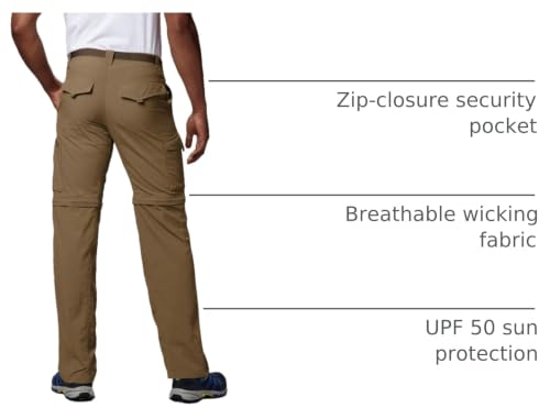 Image of Columbia Men's Silver Ridge Convertible Zip Off Hiking Pants | Ripstop, Easy Zip-Off, Quick Drying, Extended Fit Available