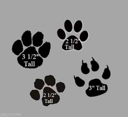 ステンシル 足跡 足跡 動物 足 クマ 犬 猫 爪 Toys Games Amazon Co Jp