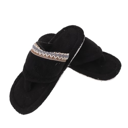 PACKOVE Ladies Soft Slide Sandals Lightweight Comfy Slippers With Thick Sole And Warm Furry Indoor Footwear Easy House Shoes For Women