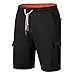 Produktbild Mount Swiss Cargo Shorts Herren I Bermuda Shorts für Herren mit 6 Taschen & Klett- BZW. Reiß-Verschluss I Freizeit Cargo Hose Herren I Größe XL, Schwarz