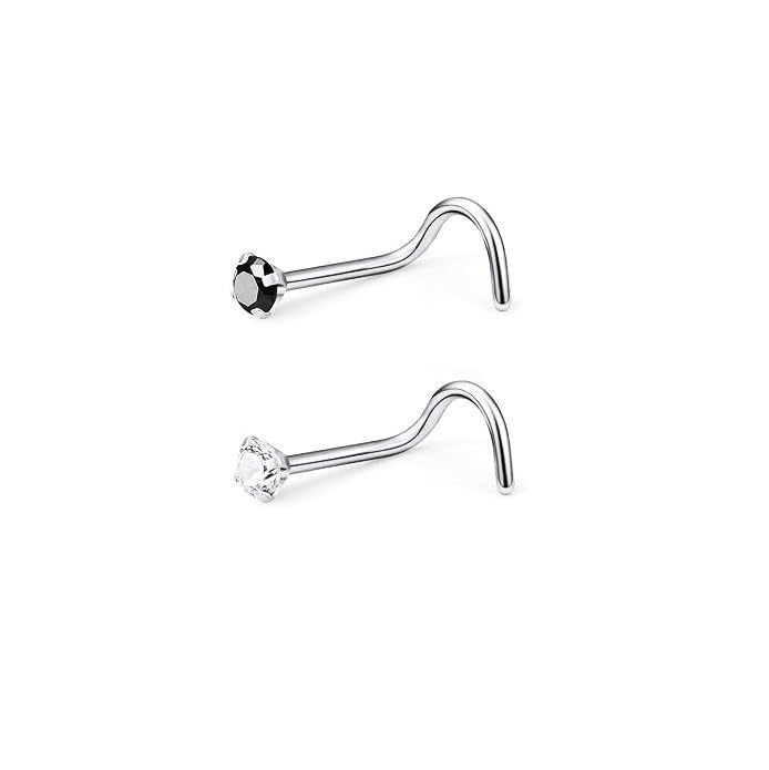 Via Mazzini 316L Surgical Steel No-Tarnish No-Rusting 2mm Round Crystal Nose Studs For Women And Girls (NR0304) 2 Pcs (B0CRPDLLWC) Amazon Price History, Amazon Price Tracker