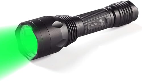 Torche led verte Ultrafire 283 lumen pour observer le gibier sans l'effrayer