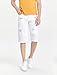 Lavnis Men's Casual Denim Shorts Classic Fit Ripped Distressed Summer Jeans Shorts White 36
