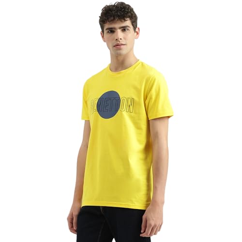 Image of United Colors of Benetton Men's Cotton Regular Fit T-Shirt