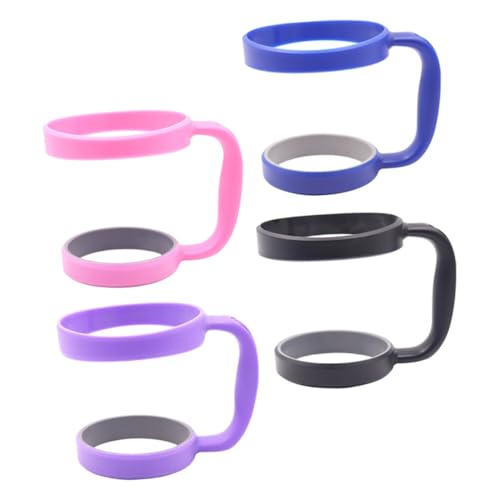 Mobestech 4pezzi Maniglie Riutilizzabili Per Bicchieri Inossidabile Da Maniglie Anti-scivolo Per Tazze Da Birra e Bevande Calde Per Attività All Aperto e Feste