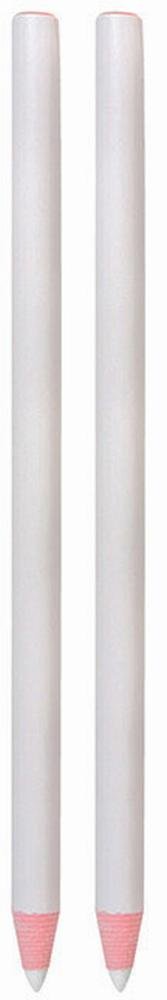 Esschert Design GT134 Paper Wrapped Permanent Wax Pencils, 2-Pack, White