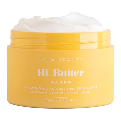 NCLA - Hi, Mantequilla de karité natural | Vegana, libre de crueldad, cuidado de la piel limpia (mango, 6.8 oz | 6.8 fl oz)