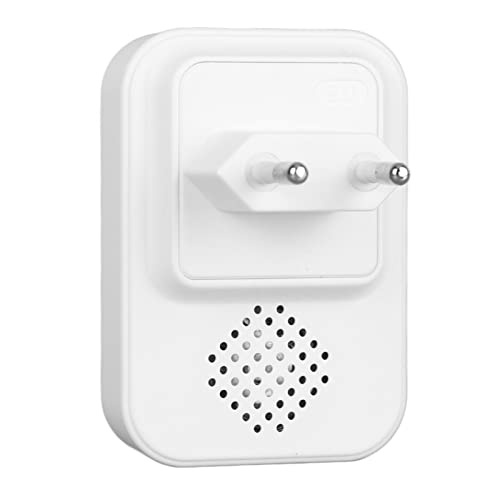 Kit de Campainha Sem Fio, Campainha Em ABS Autoalimentada Branca Fácil de Instalar para Escritório (