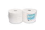 2 unidades por pack Saten Bobina Industrial, Celulosa Virgen, 2 Capas, Liso, Ancho 250, 19 gr, 470 Metros, Set de 2