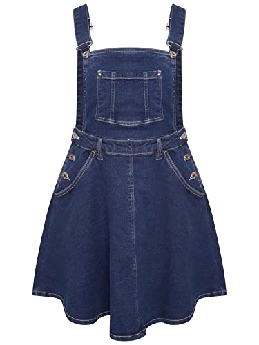 Ro Rox Denim Latzkleid Retro Rockabily 1950er Jahre Vintage-Stil Pinup...
