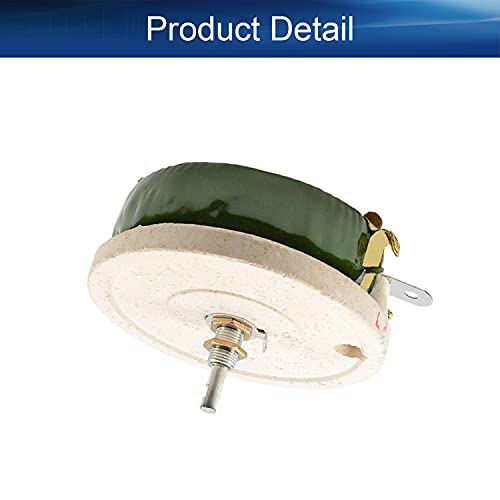 Heyiarbeit 5 Ohm 200W Ceramic Wirewound Potentiometer Linear Variable Rheostat Resistor With Knob For Light Dimmers Motor Speed Control 1Pcs #TOP3