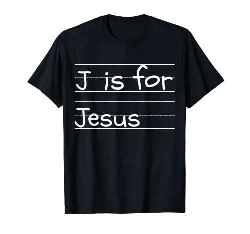 Personalizado J is for Jesus Name Student Kindergarten Camiseta