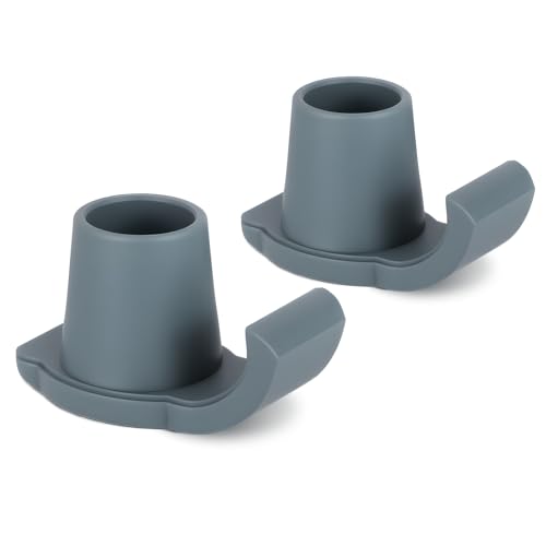 Eotufuir Walker Ski Glides for Folding Walkers - Universal Walker Glide Caps & Sliders, Walker Feet Glides, Walker Sliders for Seniors (2Pack, Gray)