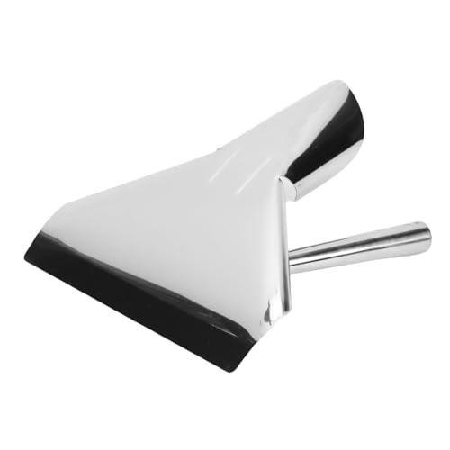 Kukyller Stainless Steel French Fry Popcorn Scoop, French Fry Popcorn Scoop Stainless Steel Quick Fill Commercial Bagger with Single Handle for Snacks Desserts Ice