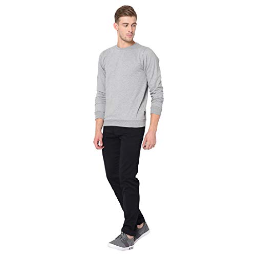 Image of Rigo Fleece Printed Round Neck Sweatshirt for Men | Full Sleeves Sweatshirt for Men | Casual Wear & Stylish Sweatshirts for Men