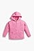 monica + andy Baby Organic Sporty Zip Hoodie Sweatsuit Hot Pink, 6/7