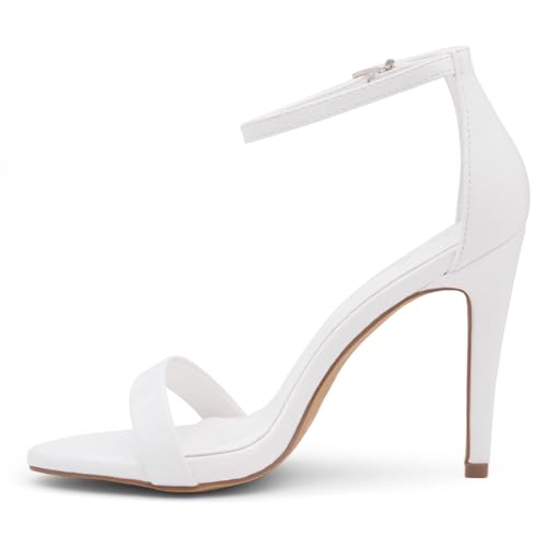 Image of Shoe Land Women's High Heels - Open Toe Stiletto Heels with Adjustable Ankle Strap | Dressy Sexy Strappy Heeled Sandals for Wedding, Prom, Party & Evening Wear