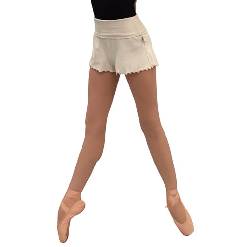 Dance Knit Shorts, Beige, M Short
