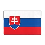 Fußmatte Slowakei Flagge Fussmatte Strapazierfähige Badematte Antirutsch Antirutschmatte Für Küche Flure Terrase 40X60Cm