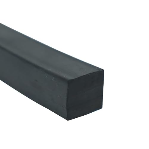 Jwoo One Color 10X15/10X20/18X18mm Nbr Nitrile Rubber Seal Strip, For Water Seal Solid Square Strip, Easy Installation Solid Seal Strip(39 Inchx20x20mm)