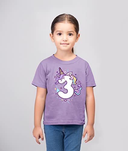 Image of Unicorn 3rd Birthday Shirts for Toddler Girls Outfit 3 Year Old Third Three Shirt