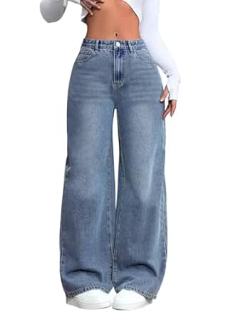 ADBUCKS Baggy Jeans for Women || Women,s Loose Jean Pants || Oversized Jean's for Women's || Wide Leg Jean,s for Woman || Casual Jins for Woman's