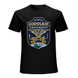Camiseta Godolkin University Crest Premium, color negro, Negro , XL